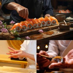 เทคนิคการแล่ปลาแซลมอนสำหรับทำซูชิและซาชิมิที่สอนในหลักสูตรของเรา