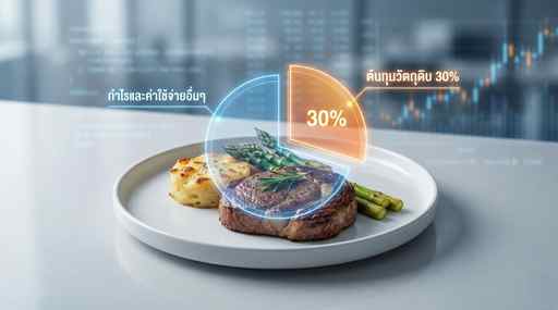 ### **ทำไม Food Cost ถึงเป็นตัวเลขที่สำคัญที่สุด?** ในบรรดาต้นทุนทั้งหมดของร้าน (ค่าเช่า, ค่าจ้าง, ค่าการตลาด) ต้นทุนอาหารคือตัวแปรที่คุณสามารถ **"ควบคุมได้มากที่สุด"** และ **"เปลี่ยนแปลงได้เร็วที่สุด"** การเข้าใจและควบคุม Food Cost ได้ดี จะส่งผลโดยตรงต่อกำไรของร้านในทันที