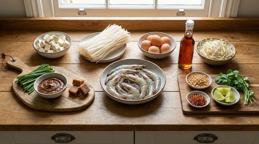 แยกวัตถุดิบผัดไทย คำนวณต้นทุนอาหารเมนูผัดไทยกุ้งสด